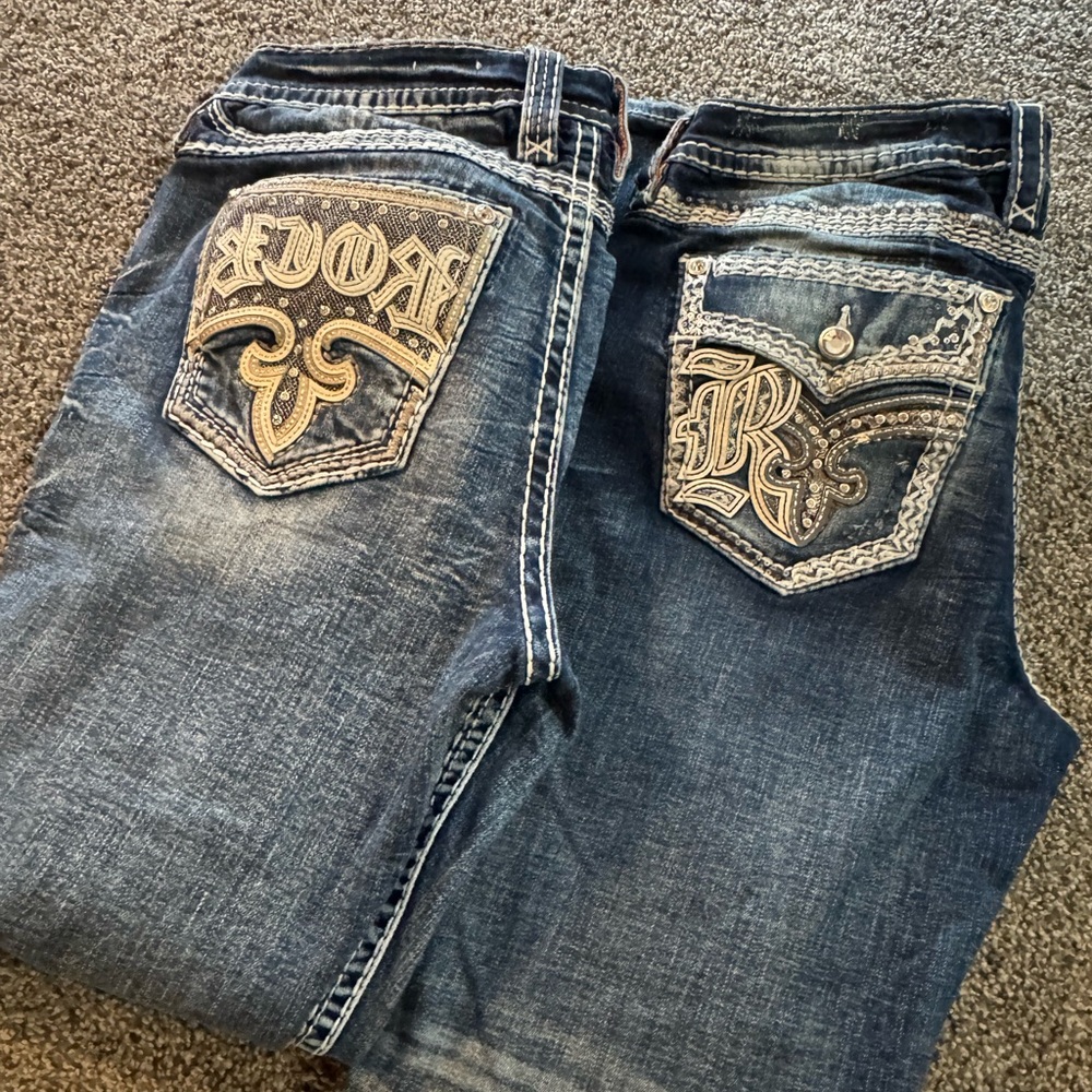 Rock Revival Blue Straight Leg Jeans & bootcut
Worn only twice!